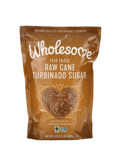 Wholesome Wholesome, Raw Cane Turbinado Sugar, 1.5 lb (680 g)  - Image 2