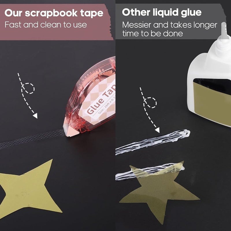 Secopad 1 غراء رول Secopad 8 مم × 8 م، شريط لاصق لسكرابوكينغ، 4 قطع - Image 3
