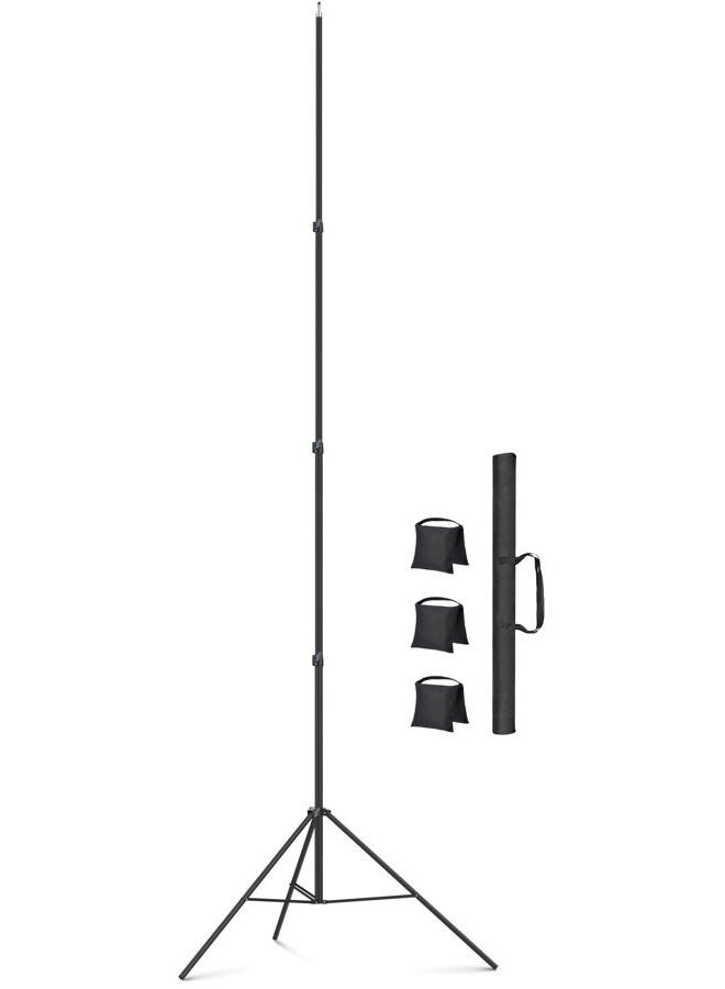 Sdfghj 16.4ft Heavy Duty Light Stand Photography, 16.4'/197inch/500cm Spring Cushioned Tripod Light Stand Metal Steel for Photo Studio Speedlight, Ring Light, Photographic Equipments Flash Stand - Image 1
