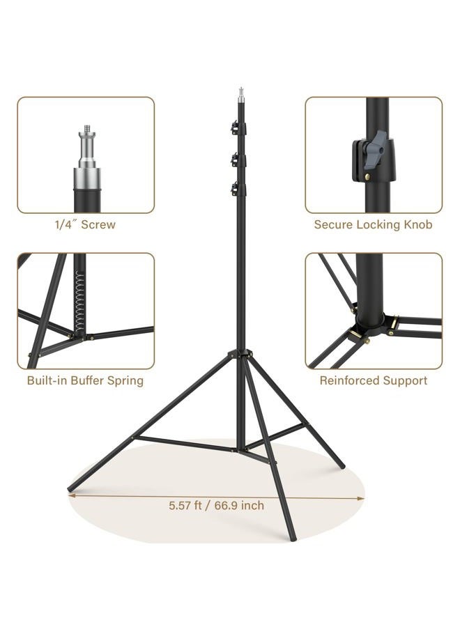 Sdfghj 16.4ft Heavy Duty Light Stand Photography, 16.4'/197inch/500cm Spring Cushioned Tripod Light Stand Metal Steel for Photo Studio Speedlight, Ring Light, Photographic Equipments Flash Stand - Image 5