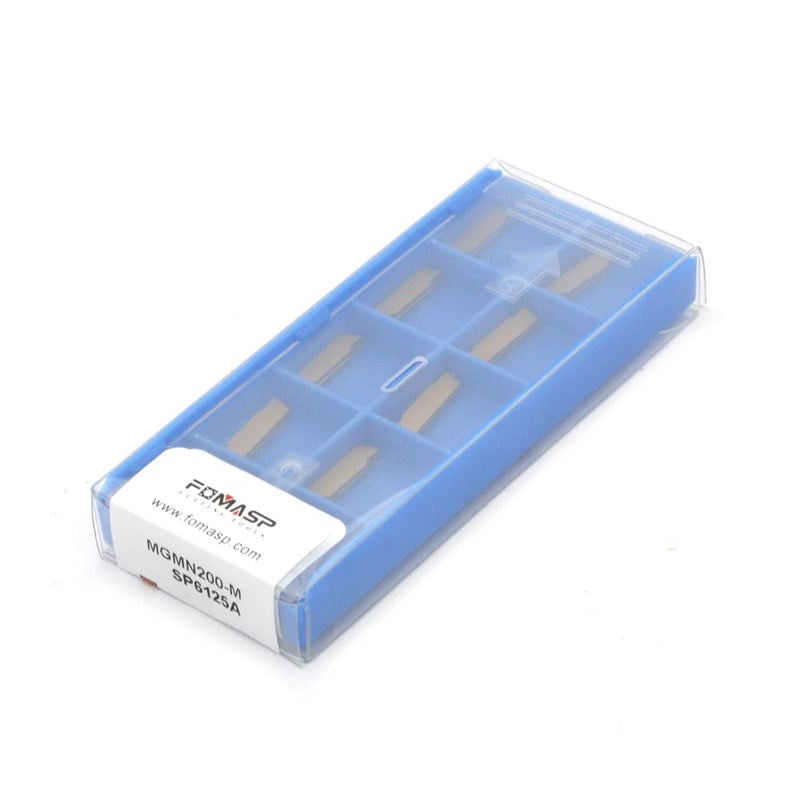 FomaSP MGMN200-M Carbide Grooving Inserts for MGEHR/L and MGIVR/L Grooving Cut-Off Tool Holder, Installed with KOLORY, CVD Yellow Coating, 10pcs - Image 5