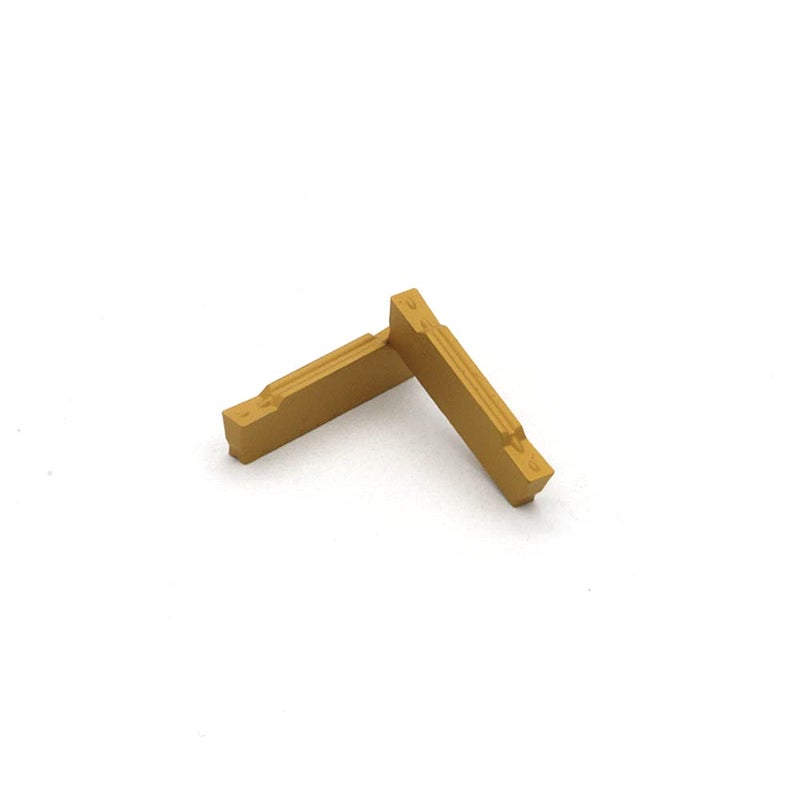 FomaSP MGMN200-M Carbide Grooving Inserts for MGEHR/L and MGIVR/L Grooving Cut-Off Tool Holder, Installed with KOLORY, CVD Yellow Coating, 10pcs - Image 3