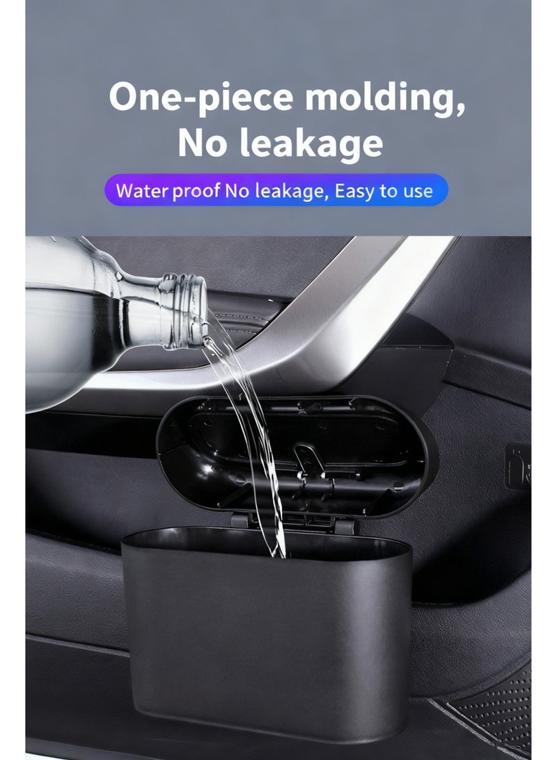 Car Trash Bin, for storing garbage in the car, car-mounted trash can, multiple placement options, press design, waterproof seal, hanging car trash bin - Image 4