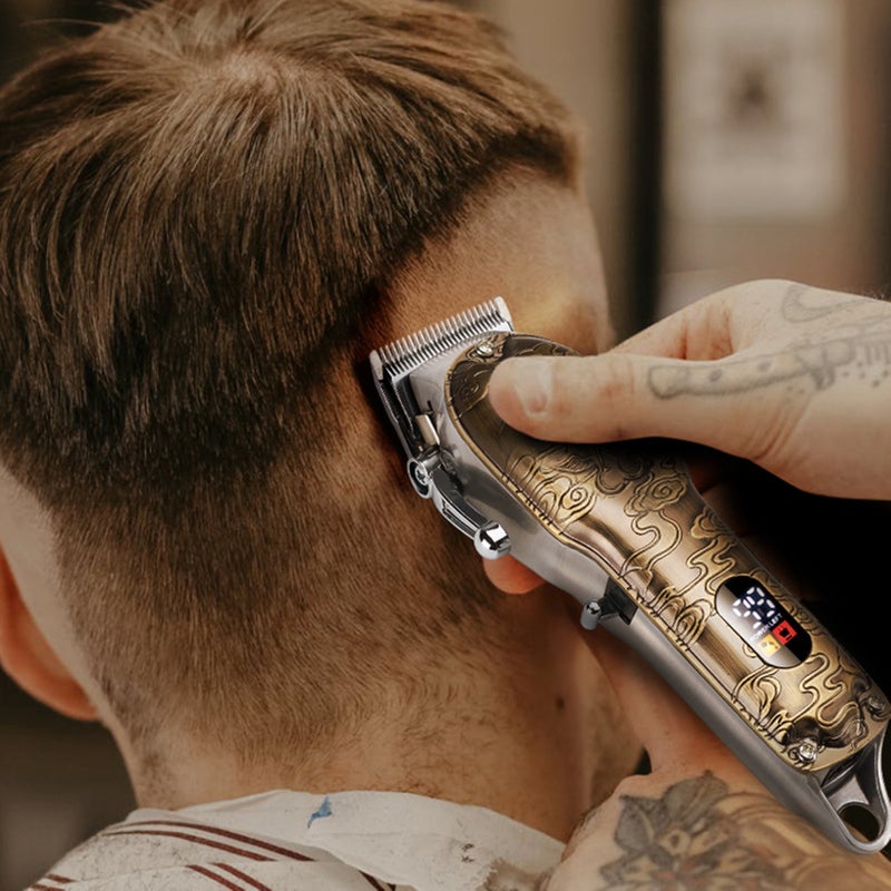 Rechargeable Hair Trimmer with LED Display Multi-functional Cordless Hair Clipper With 12 Guided Combs - Image 5