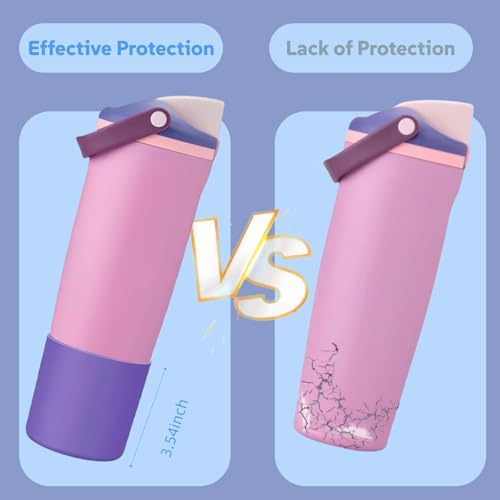 KPWIN Boot for Owala 40oz FreeSip Sway, Silicone Higher Boot for Owala FreeSip Sway 30oz, Anti-Slip Protective Sleeve Bottom Bumper Protector for Freesip Sway Tumbler and Bottle (Purple) - Image 5