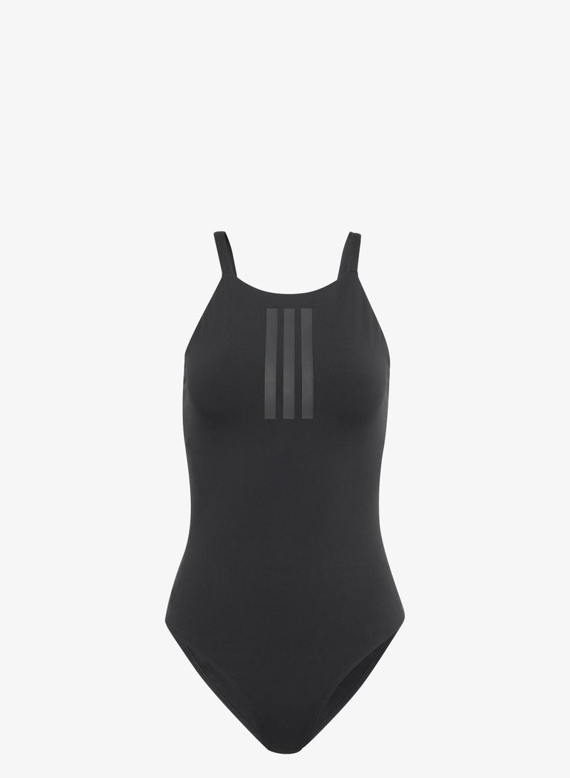 3-STRIPES HIGH NECK 2-WAY STRAPS PEACHSOFT SWIMSUIT