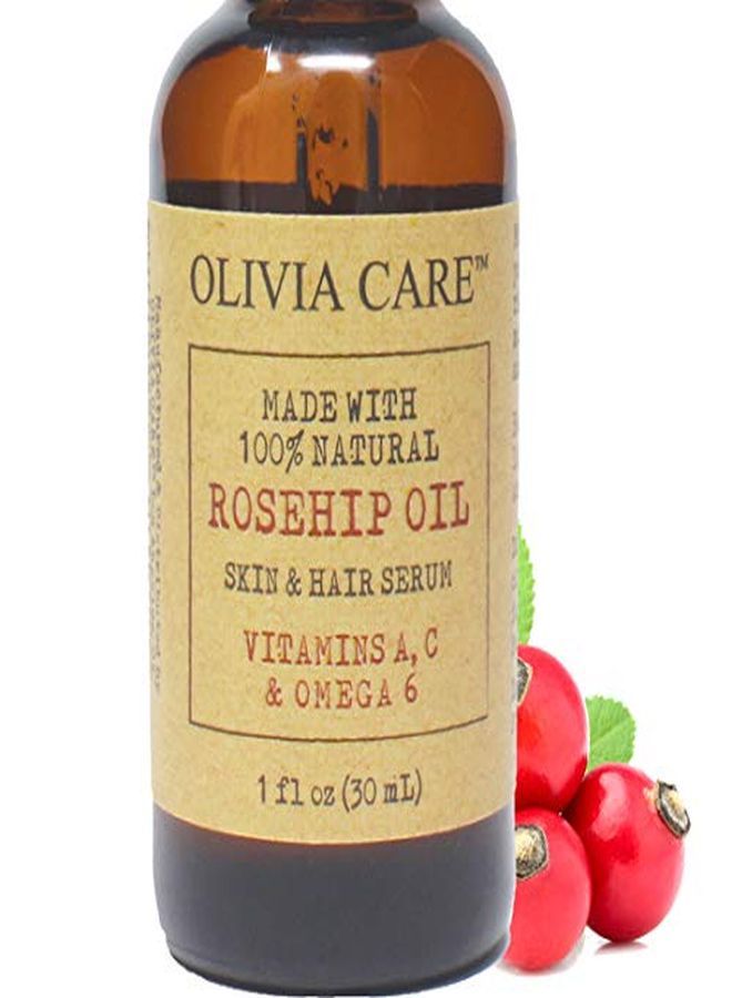 Olivia Care D Oil Serum By Olivia Care 100% Natural Moisturizer For Face, Body & Skin. Packed With Vitamins E, C, A & Omega 6 Treat Wrinkles, Acne Scars, Sun Spots, Dark Circles & AntiAging 1 Oz - Image 1