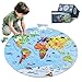 DIGOBAY World Map Jigsaw Puzzle for Kids 48 70 Piece Large Round Floor Puzzles for Kids Ages Toddler Puzzle Globe Geography Games Educational Toys Birthday for Children - Image 2