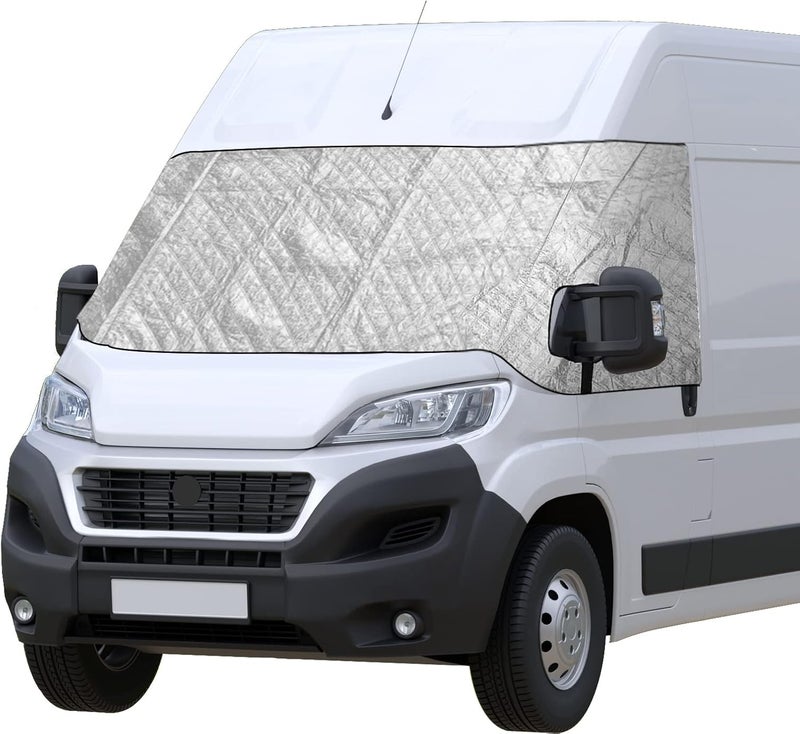 CICMOD Car Windshield Cover Sunshade for Fiat Ducato, Citroen Jumper, Peugeot Boxer - Image 1