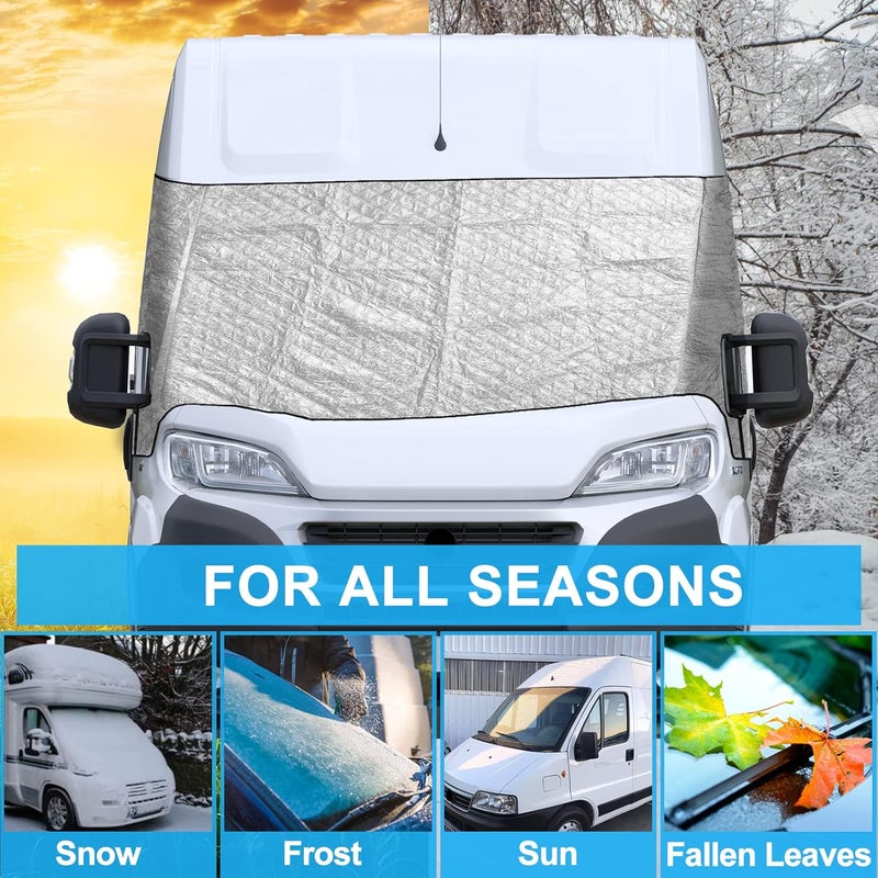CICMOD Car Windshield Cover Sunshade for Fiat Ducato, Citroen Jumper, Peugeot Boxer - Image 2