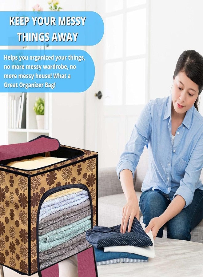 RAXON WORLD منظم ملابس صغير قابل للطي والتكديس من راكسون وورلد، منظم خزانة ملابس خفيف الوزن - Image 5