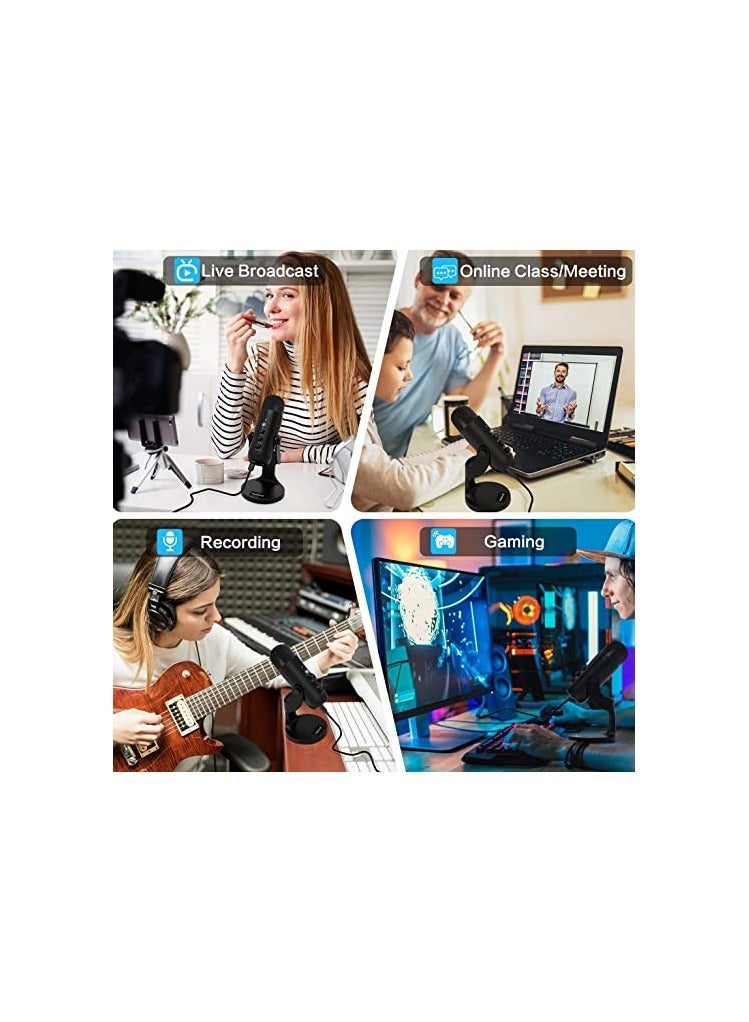 Jmary MC-PW8 Multifunctional USB Recording Microphone for Podcast Gaming and Live Streaming - Image 3