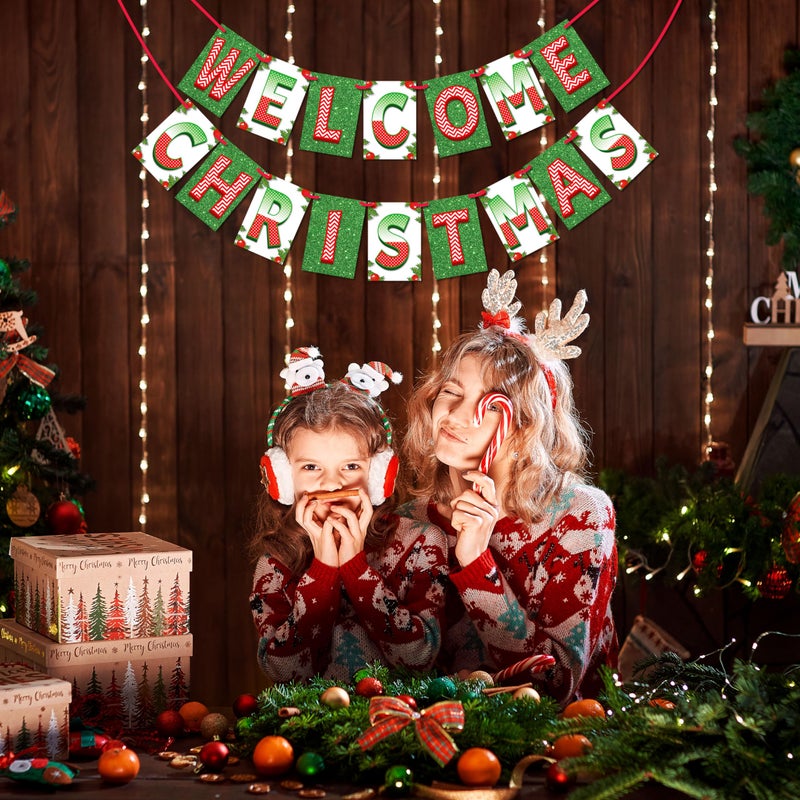 WOBBOX لافتة عيد الميلاد ووبوكس، لافتة عيد ميلاد سعيدة، عناصر زينة عيد الميلاد للمنزل-FP1465 - Image 5