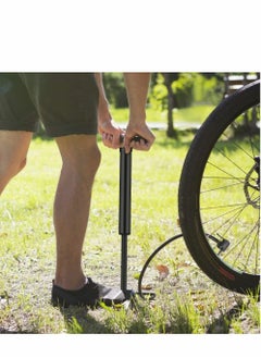 Excefore Bike Pump, [120PSI Fast Inflate] Portable Floor Pump Ergonomic Anti-Leak Bicycle Air Pump for Road, Mountain & BMX Bike Automatically Fit for Presta Schrader with Ball Needle, Motorboat Valve  - Image 2