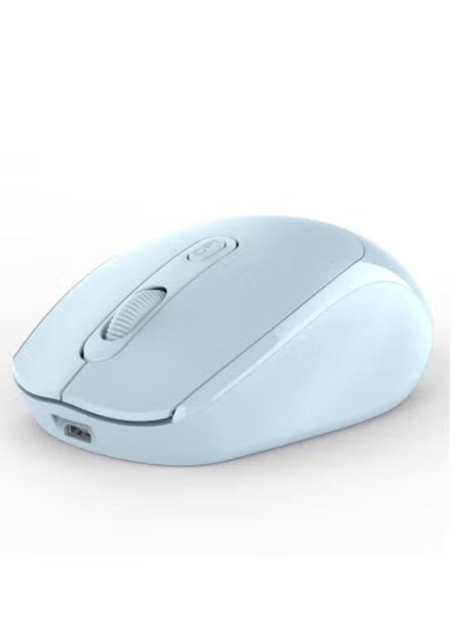 GULFLINK M107 2.4G Wireless Mouse Ergonomic Office Mouse with 3-Gear Adjustable DPI Built-in 500mAh Blue - Image 2