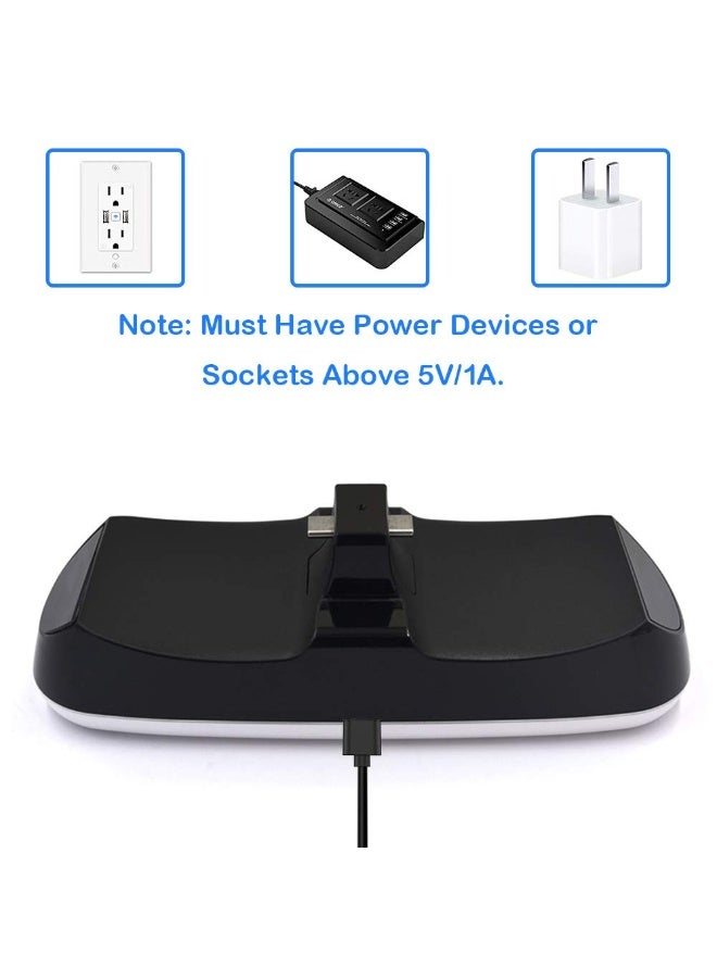 Charger Station for PS5 Controller, Upgraded Fast Dual USB Type C Docking Station Charging Stand with Led Indicator Lights Safety Chip Protection for Sony Playstation 5 Dualsense Controllers - Image 5