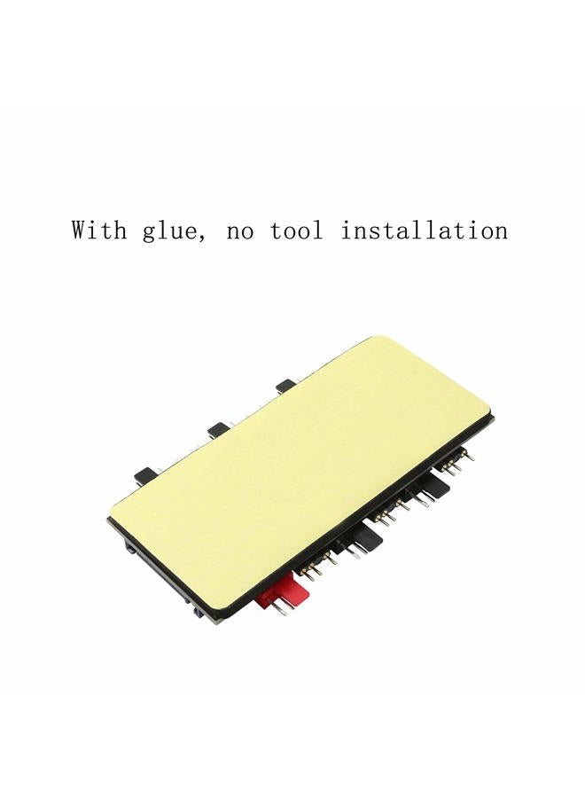 XMSJSIY 12V 4Pin PWM & 5V 3Pin ARGB with SATA 15Pin Power 2-in-1 Hub 6 Way Sync CPU Cooling Fan Addressable RGB Lighting PCB Splitter for Extended Motherboard Interface -Black Compatible With Desktop - Image 3
