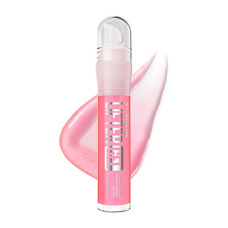ميبيلين نيويورك Maybelline New York Lifter Gel Oil-in-Gel Lip Gloss 004 Sugar Spritz، لمعان زجاجي، تركيبة مرطبة بحمض الهيالورونيك وزيت الباشن فروت - Image 1