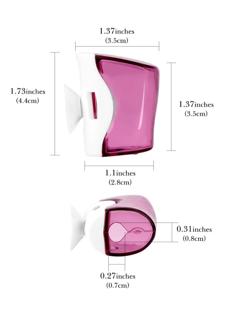 Oasisgalore 3PCS Travel Toothbrush Head Covers with Suction Cup，Wall Mount Toothbrush Holder Cap Case for Travel, Outdoor - Image 4