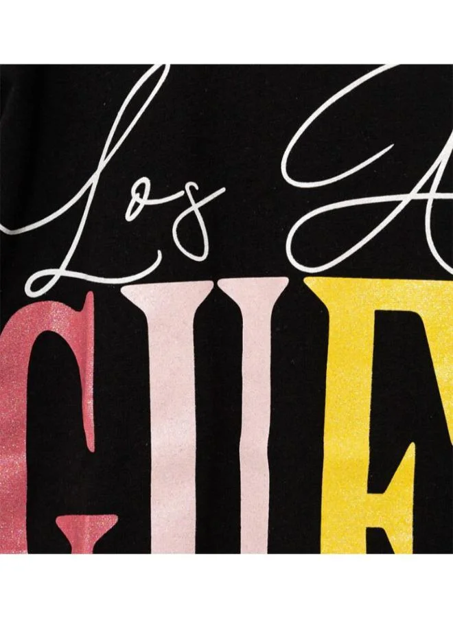 GUESS Kids Logo Printed Boxy Fit T-Shirt