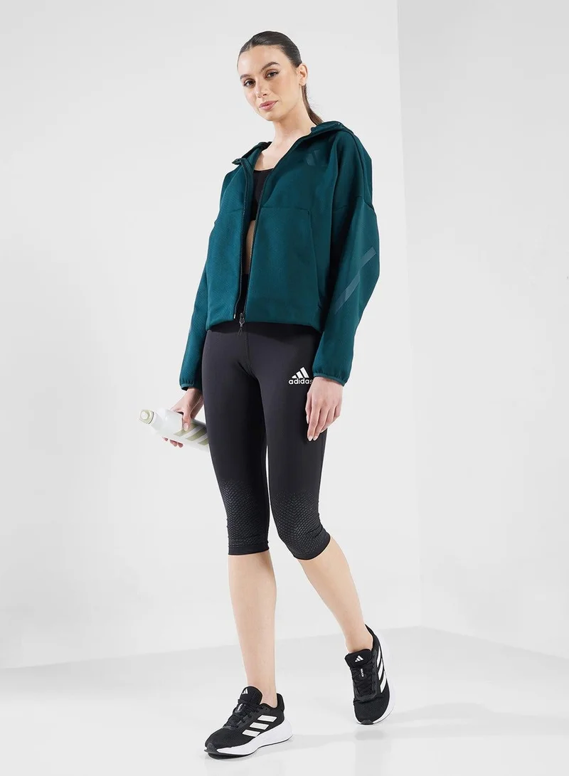 Adidas AURIVY Z.N.E. Full Zip Hoodie for Women | Best Price UAE