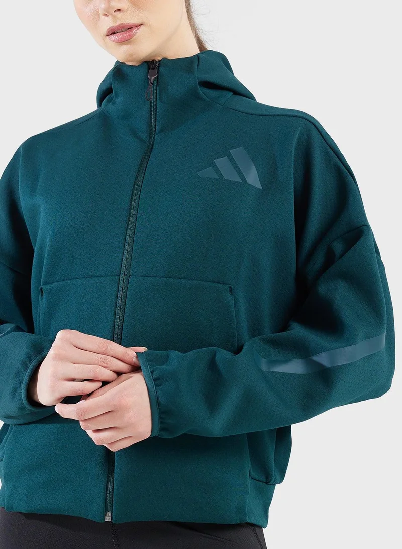 Adidas AURIVY Z.N.E. Full Zip Hoodie for Women | Best Price UAE