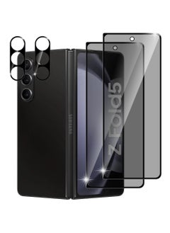Excefore Privacy Protection Tempered Glass for Samsung Galaxy Z Fold 5 - Screen & Camera Lens Protector 2 Pack - Anti-peeping Security Shield  - Image 1