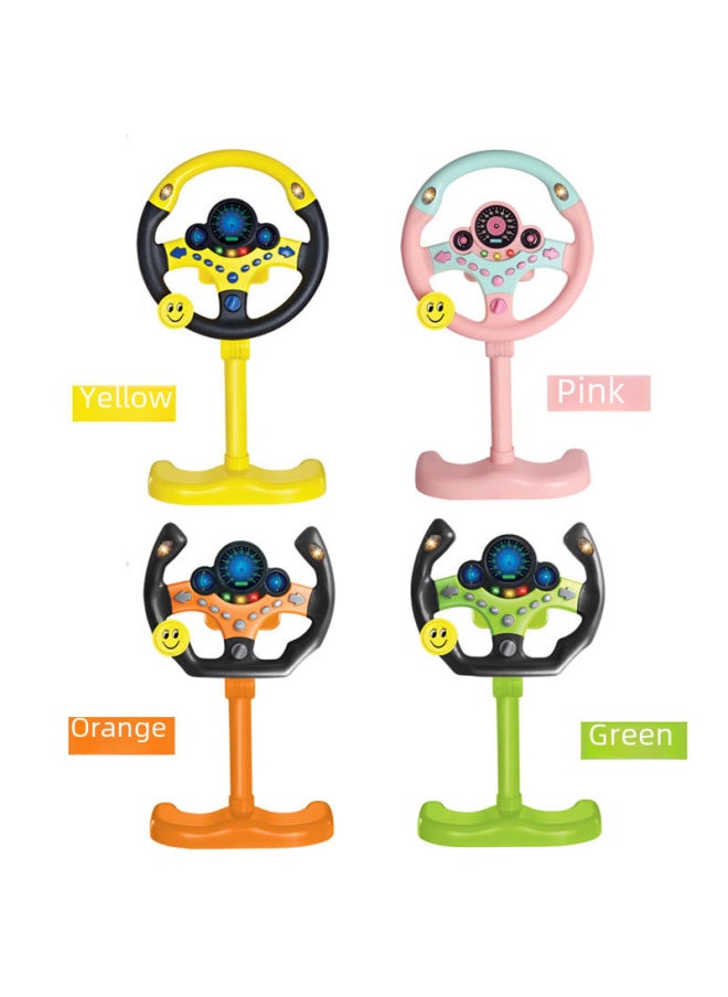 Remote Control Car Toys For Kids - High-speed Off-road Vehicle Led Lights Stunt Action-Color:Vertical Racing Steering Wheel Orange ]  - Image 2