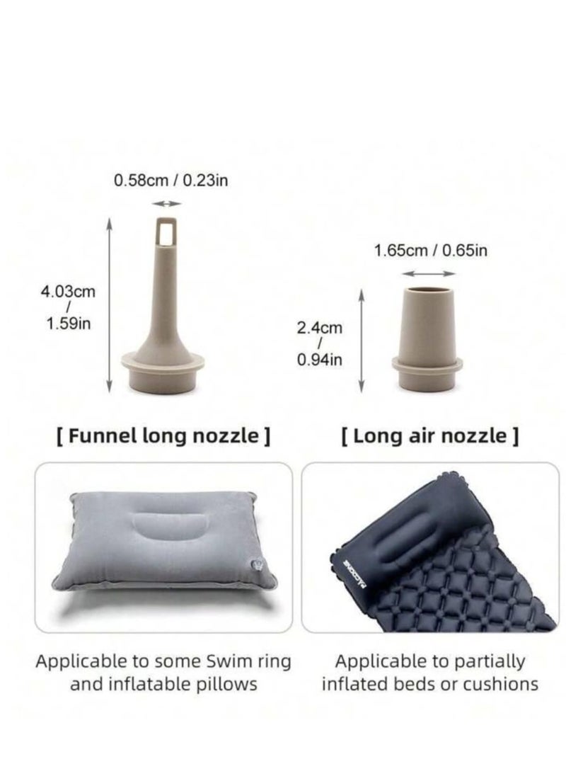 Generic - Portable multi-function air pump - safe and durable, smart lock anti-misstart, overheating protection, unique color is loved by young people. USB with 2-level brightness emergency light, tent hanging. Charging and pumping dual-use, pool toys, snow tubes, outdoor camping, fitness balls, children's bouncing balls, vacuum bags are available. Smaller than a cup, cordless and rechargeable, suitable for outdoor camping / hiking / beach / indoor storage - Image 1