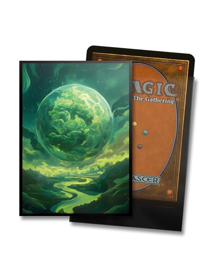 Kiiransr MTG Card Sleeves - Forest - Planet Basic Lands Series - Ultra Clear Front & Matte Finish Back, 100 Count Standard Size Matte Art Sleeve for Magic The Gathering - Image 2