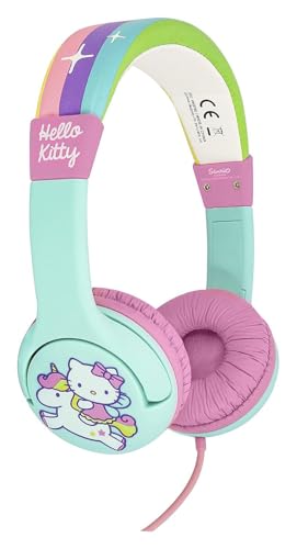OTL Technologies Hello Kitty Unicorn Childrens Wired Headphones MultiColoured - Image 1