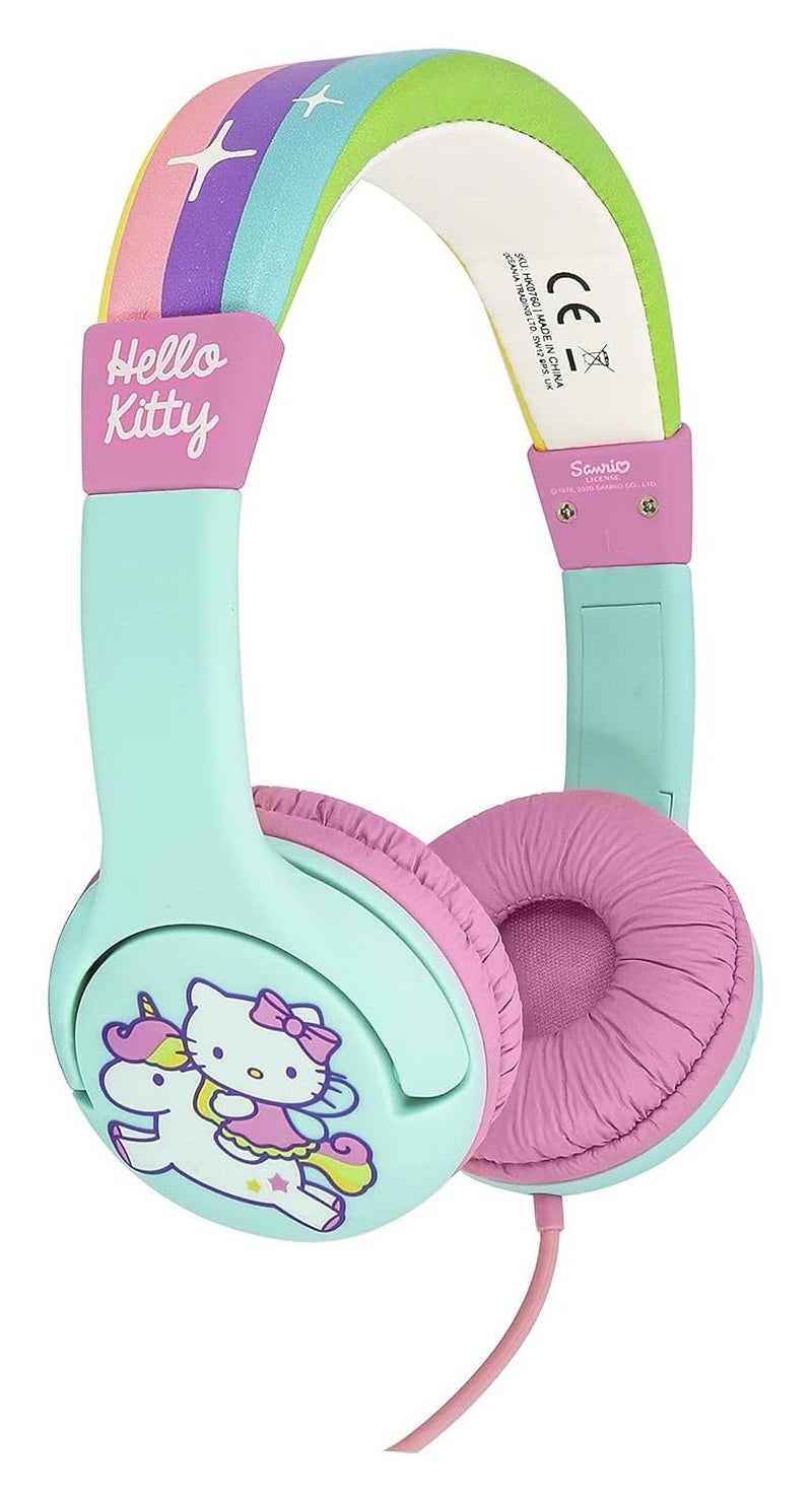 OTL Technologies Hello Kitty Unicorn Childrens Wired Headphones MultiColoured - Image 2