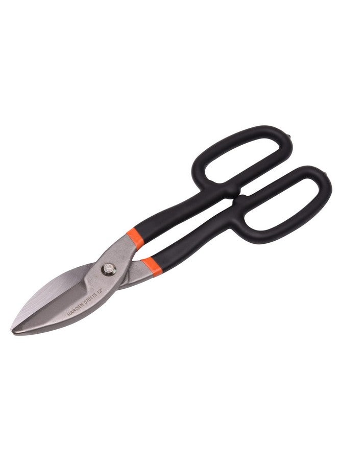 Harden 12" Tin Snip Sheet Cutter- Carbon Steel, Shear Sharp and Comfort Grip Handle - 570113 - Image 1