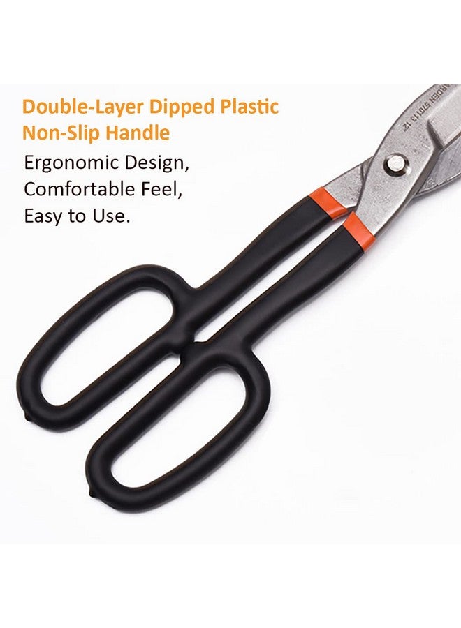 Harden 12" Tin Snip Sheet Cutter- Carbon Steel, Shear Sharp and Comfort Grip Handle - 570113 - Image 5