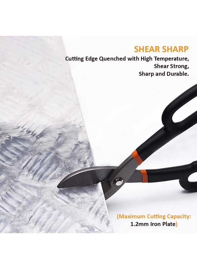 Harden 12" Tin Snip Sheet Cutter- Carbon Steel, Shear Sharp and Comfort Grip Handle - 570113 - Image 3