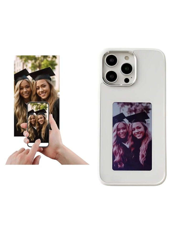 YATU DIY Customizable E-Ink Smart Photo Phone Case (White, For iPhone 14 Pro) - Image 1