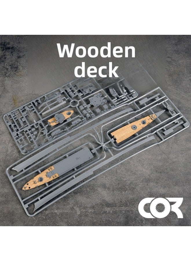 TAMIYA TAMIYA Special 31804 Wooden Deck With Anchor Chain Adhesive Assembly Model Production Upgrade Parts 1/700-Color:Wooden Deck (including Anchor Chain)  - Image 1