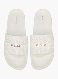 Celeste Womens Slide Slippers With Slip On Closure  - Image 2