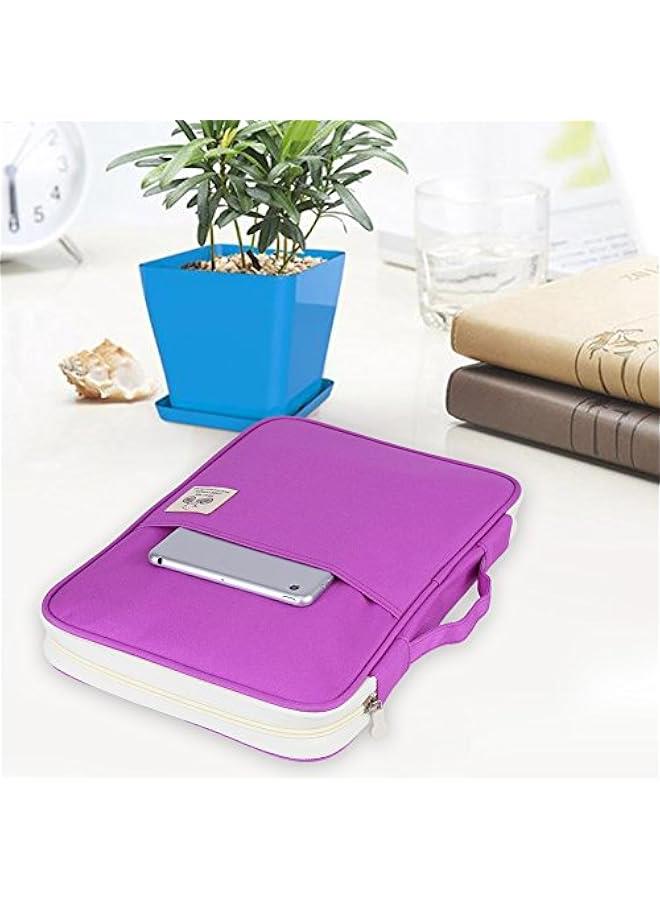Generic A4 Document Bag, 5Colors File Folder Portfolio Organizer Computer Notebook Zippered Case for Tablet Notebook Pens Documents() - Image 2