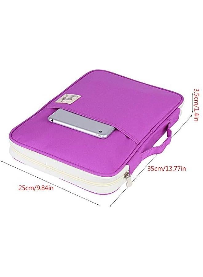 Generic A4 Document Bag, 5Colors File Folder Portfolio Organizer Computer Notebook Zippered Case for Tablet Notebook Pens Documents() - Image 3