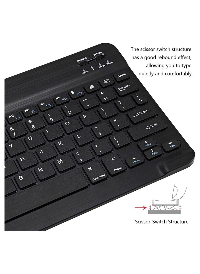 Generic Arabic and English Bluetooth Keyboard and Mouse Combo, Ultra-Slim Portable Compact Wireless Mouse Keyboard Set for IOS Android Windows Tablet Phone iPhone iPad Pro Air Mini  - Image 4