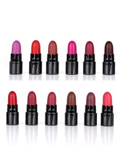 PINNER PINNER Mini Pocket Lipstick Combo (Red,Magenta, Mauve, Purple, Peach, Cherry, Nude, Maroon, Brown, Pink, Disco Orange, Chocolate, 17.5 g)  - Image 3