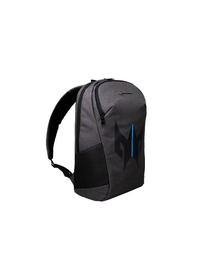 Acer Predator Urban BackPack 15.6", Polyester, Water Resistant, Reinforced Back, Hard Bottom & Top Lid, Gray - Image 3