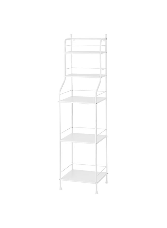 Zaboon Shelving Unit, White, 40X156 Cm - Image 1