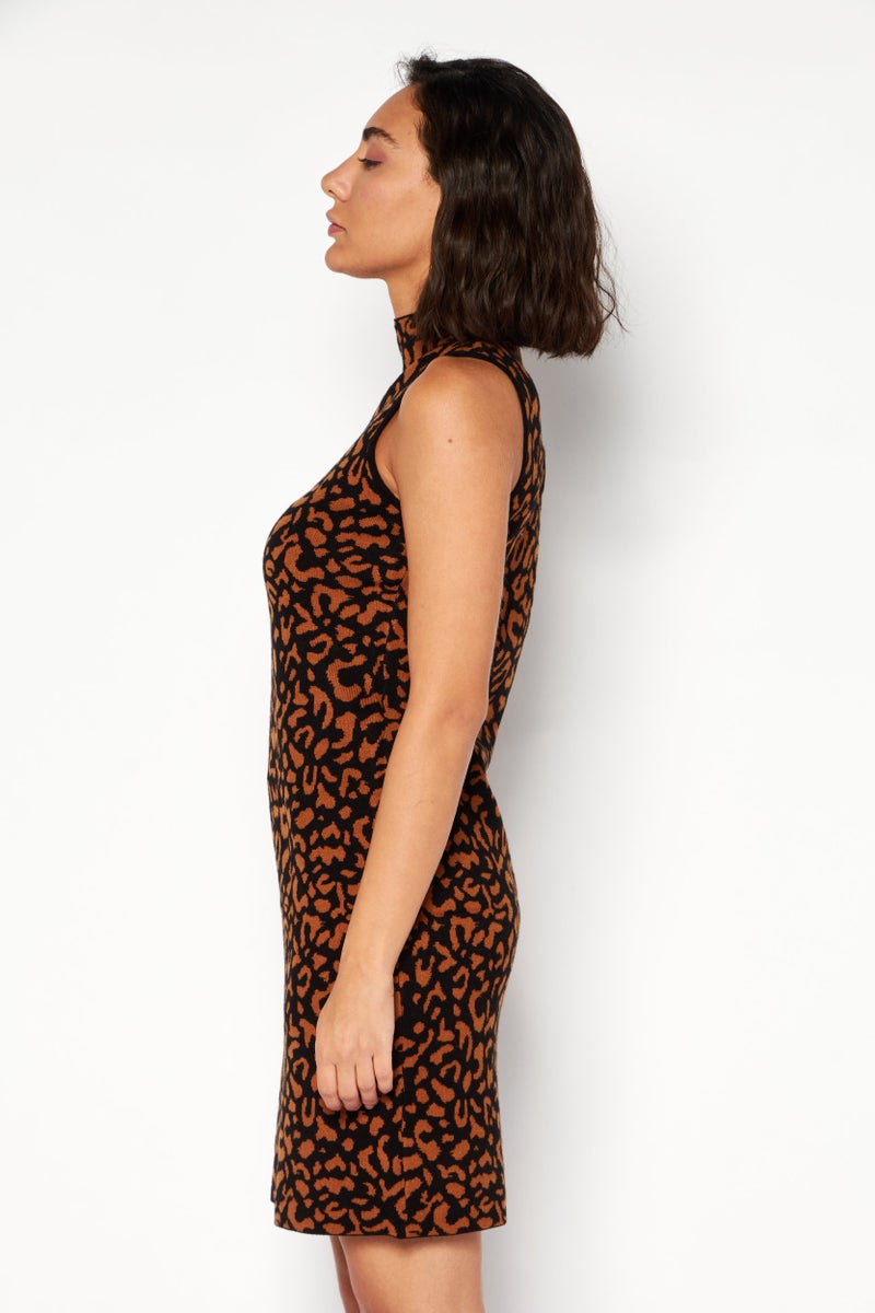 Tahari فستان ميني بطبعة حيوانات للنساء من تي تاهاري، متعدد الألوان - Image 3