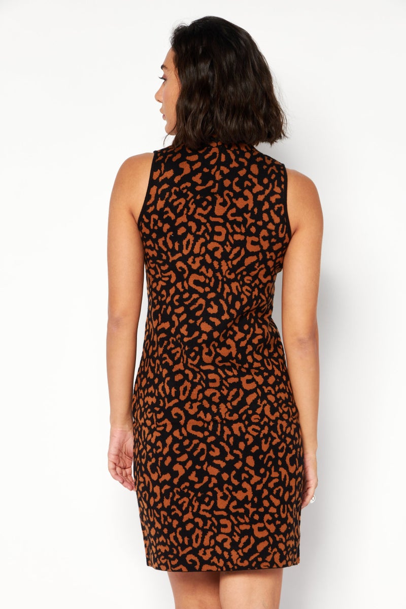 Tahari فستان ميني بطبعة حيوانات للنساء من تي تاهاري، متعدد الألوان - Image 4