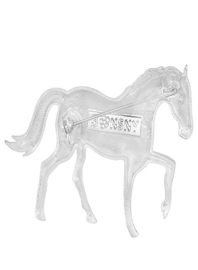 NEWEI Enamel Alloy Elegant Horse Brooch Pin For Women Girl Gift Clothes Scarf Decoration Animal Jewlery - Image 5
