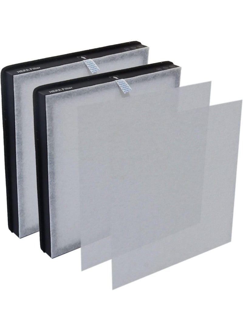 PUREBURG فلتر بديل لتنقية الهواء HY4866، H13 True HEPA كربون نشط 2 في 1، ترشيح ثلاثي المراحل
