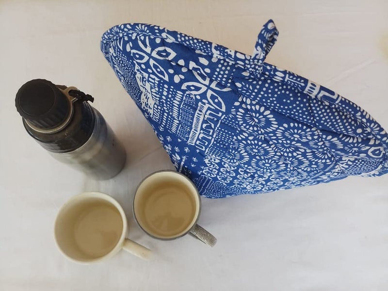 Malan Bai Mandala Tea Cozy Cover malati Hand Block Winter Tea Cozy Cotton Tea Kettle Warmer Pot Cover Hot Coffee Cover Handamde Kitchen Décor Brand: Malan Bai - Image 4