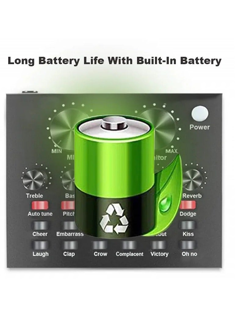 V8 Live Sound Card Audio Mixer USB External Sound Card Headset Microphone Live Sound Card For Double Cell Phone Live Computer PC Live Recording - Image 3